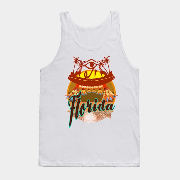 the bright sun with the eyes of Horus Tank Top by siano